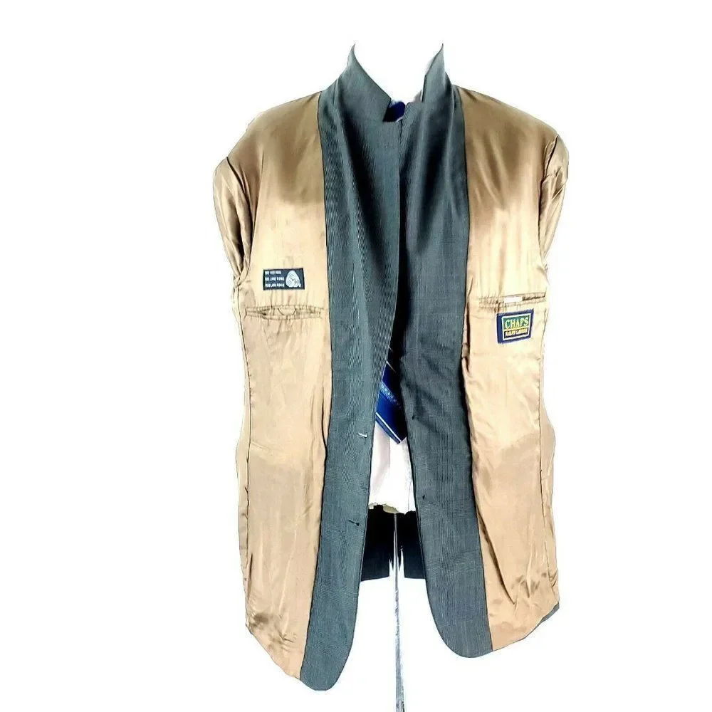 Chaps Ralph Lauren Wool 2 Button Blazer 42R Green‎